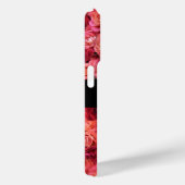 PINK ROTE ROSE FELD ,RED RUBY GEMSTONE MONOGRAMM Case-Mate iPhone HÜLLE (Rückseite / Rechts)