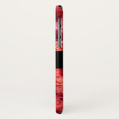 PINK ROTE ROSE FELD ,RED RUBY GEMSTONE MONOGRAMM Case-Mate iPhone HÜLLE (Hinten/Links)