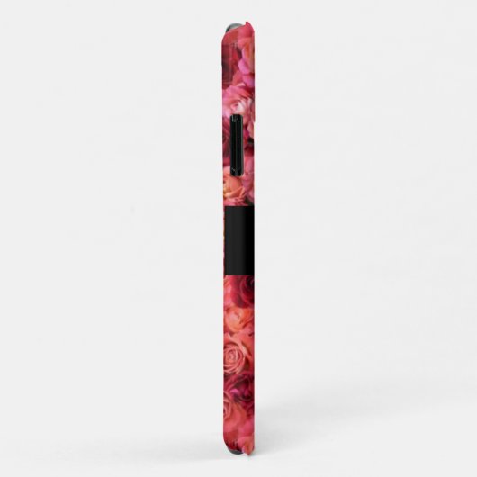 PINK ROTE ROSE FELD ,RED RUBY GEMSTONE MONOGRAMM Case-Mate iPhone HÜLLE (Hinten/Rechts)