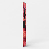 PINK ROTE ROSE FELD ,RED RUBY GEMSTONE MONOGRAMM Case-Mate iPhone HÜLLE (Hinten/Links)