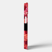 PINK ROTE ROSE FELD ,RED RUBY GEMSTONE MONOGRAMM Case-Mate iPhone HÜLLE (Rückseite / Rechts)