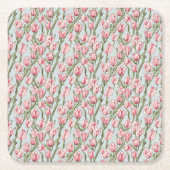 Pink Row Serenity Rechteckiger Pappuntersetzer (Vorderseite)