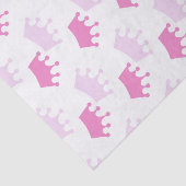 Pink Royal Crowns Fairytale Princess Baby Dusche Seidenpapier (Ausschnitt)