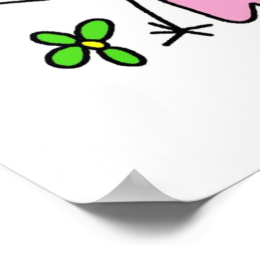 Pink Royal Princess Poster (Ecke)