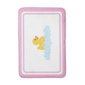 Pink Rubber Duck Bath Mat | Niedliche Ducky- und B Badematte (Vorderseite Vertikal)