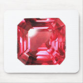 Pink Ruby Gemstone Mousepad (Vorne)