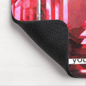Pink Ruby Gemstone Mousepad (Ecke)