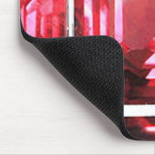 Pink Ruby Gemstone Mousepad (Ecke)