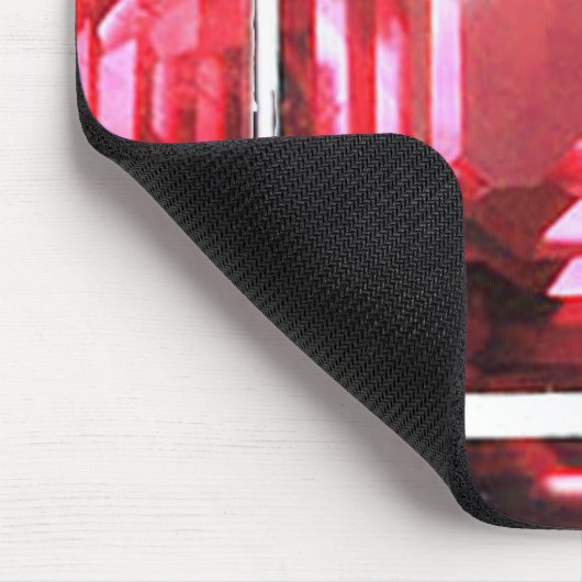 Pink Ruby Gemstone Mousepad (Ecke)