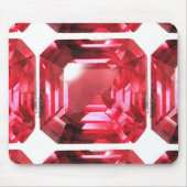 Pink Ruby Gemstone Mousepad (Vorne)