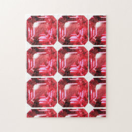 Pink Ruby Gemstone Puzzle