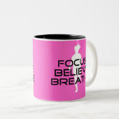 Pink Running Focus glauben Atmung Zweifarbige Tasse (VorderseiteRechts)