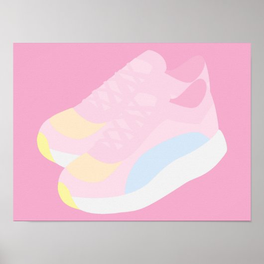 Pink Running Shoes Poster (Vorne)