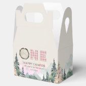 Pink Rustic One Happy Camper Geburtstag Geschenkschachtel (Geöffnet)