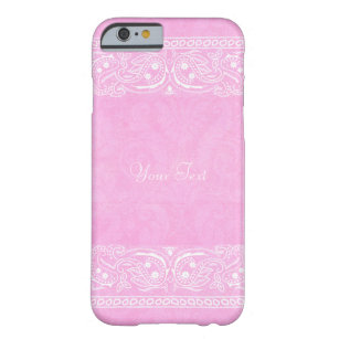 Pink Rustic Paisley Country Western Hochzeit Barely There iPhone 6 Hülle
