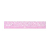Pink Rustic Paisley Country Western Hochzeit Einladungsbanderole (Flach)