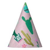 Pink Rustic Southwestern Cacti Cactus Pflanze Partyhütchen (Links)