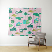 Pink Rustic Southwestern Cacti Cactus Pflanze Wandteppich (Beispiel (Horizontal))