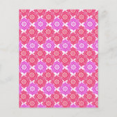 Pink Sacred Lotus Wedding Menu Suite (Rückseite)