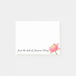 Pink Sacro Lotus persönlich Post-it Klebezettel