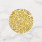 Pink Safari Animal Rustic Gold Glitter Baby Shower Konfetti (Klein Vorderseite)