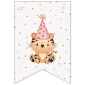 "Pink Safari Jungle Geburtstag Wimpelkette (Erste Fahne)