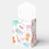 Pink Safari Thema Kinderdusche Geschenkschachtel (Geöffnet)