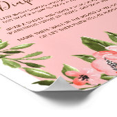 Pink Safari Thema Späte Nacht Windeln Redewendunge Poster (Ecke)