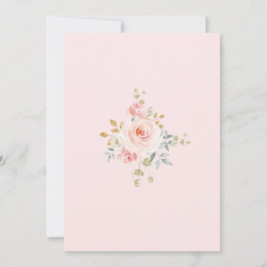 Pink Safari Tiere Wild ein Party Danke Karte (Rückseite)