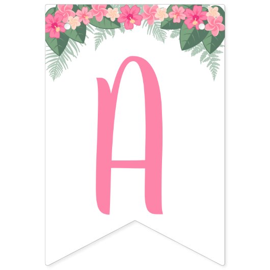 Pink Safari Wimpelkette (Dritte Fahne)