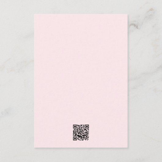 Pink Sage Romantische Wasserfarbe Blumenzwiebeln D Begleitkarte (Rückseite)