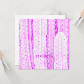 Pink Saguaro Cactus XOXO Foto Kunst Spaß Karte (Vorderseite/Rückseite Beispiel)