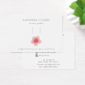 Pink Sakura Blossom Floral Hair Clip Display Card (Schreibtisch)