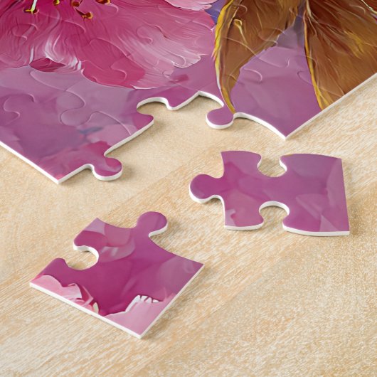 Pink Sakura Blossom Puzzle (Seite)
