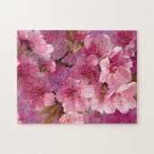 Pink Sakura Blossom Puzzle (Horizontal)
