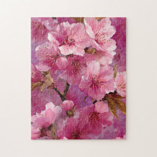 Pink Sakura Blossom Puzzle