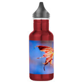 Pink Sakura Blume Blue Sky Edelstahlflasche (Links)