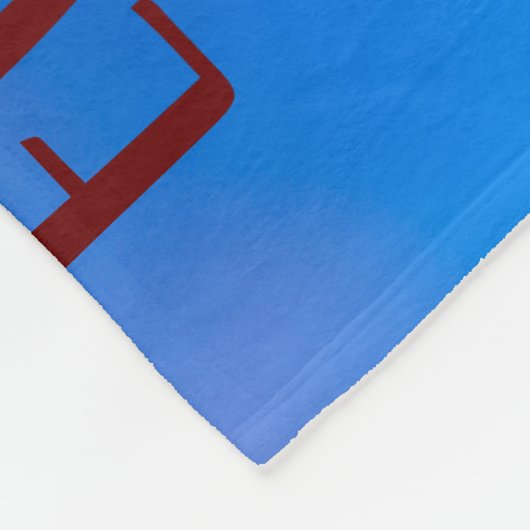 Pink Sakura Blume Blue Sky Fleecedecke (Ecke)