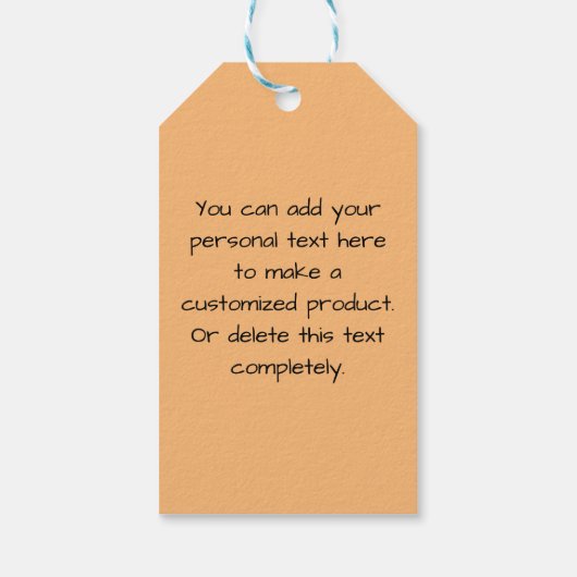 Pink Sakura Blume Blue Sky Geschenkanhänger (Rückseite)