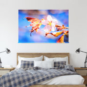 Pink Sakura Blume Blue Sky Leinwanddruck (Insitu (Schlafzimmer))