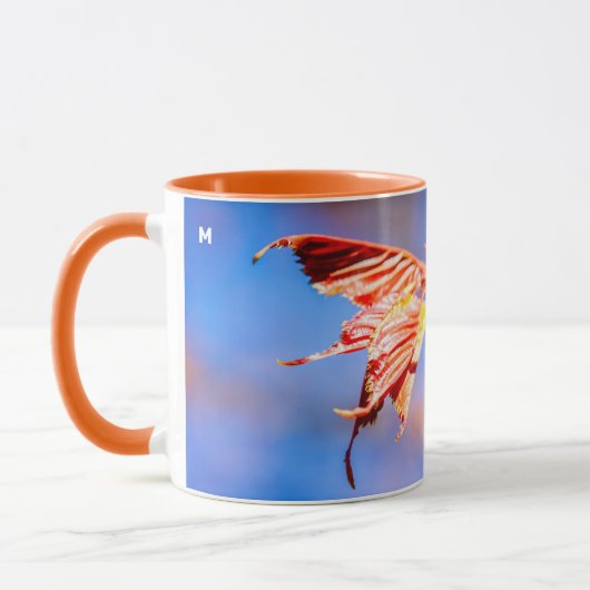 Pink Sakura Blume Blue Sky Tasse (Links)