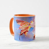 Pink Sakura Blume Blue Sky Tasse (Vorderseite Links)