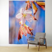 Pink Sakura Blume Blue Sky Wandteppich (Beispiel)