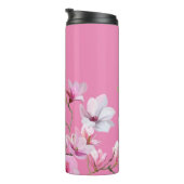 Pink Sakura Blume Design Thermosbecher (Nach rechts gedreht)