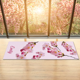 Pink Sakura Cherry Blossom Branches Photo And Name Yogamatte