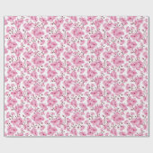 Pink Sakura Geschenkpapier (Flach)