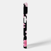 Pink Sakura Kirry Blossom auf schwarzem Hintergrun Case-Mate iPhone Hülle (Rückseite / Rechts)