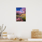 Pink Sakura Meadows Poster (Küche)