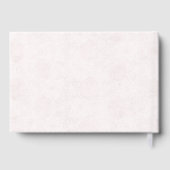 Pink Sakura Ribbon Engagement Party Gästebuch (Rückseite)