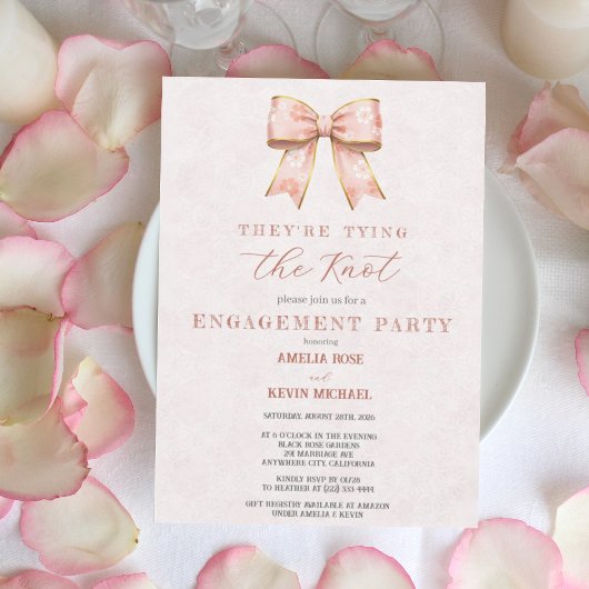 Pink Sakura Ribbon – Japanese-Inspired  Einladung